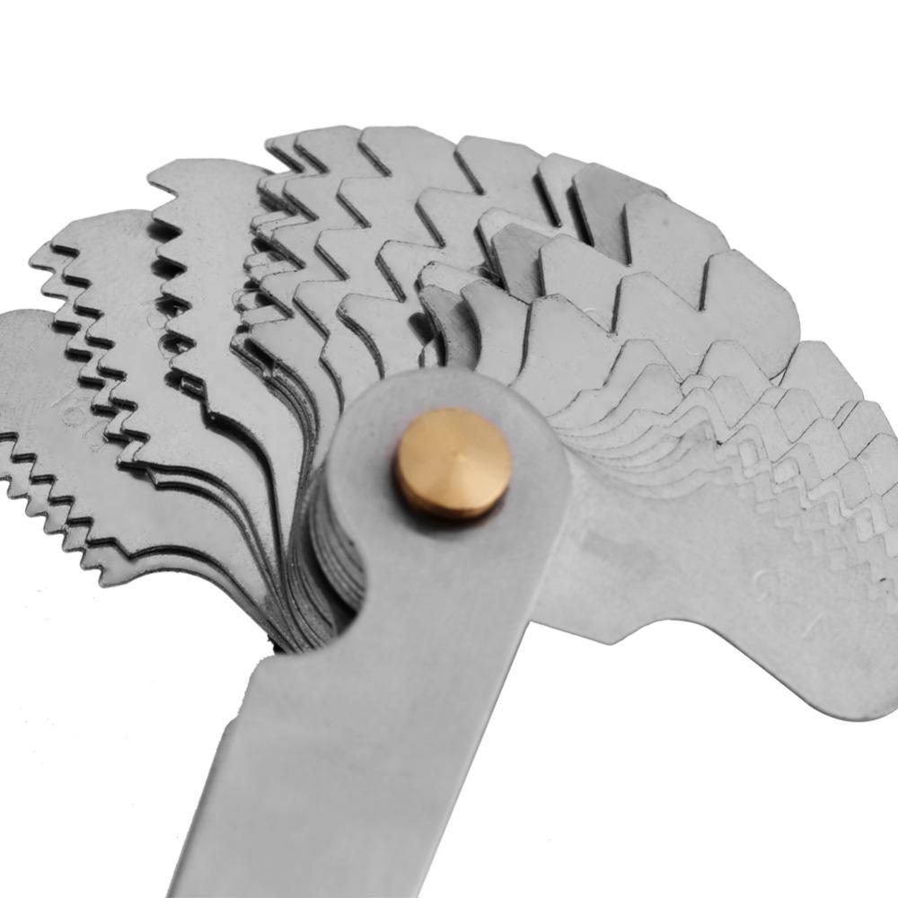 55 Degree Thread Pitch Gauge 60 Degree Fishtail Gauge Precision Center Gauge  Screw Cutting Tools