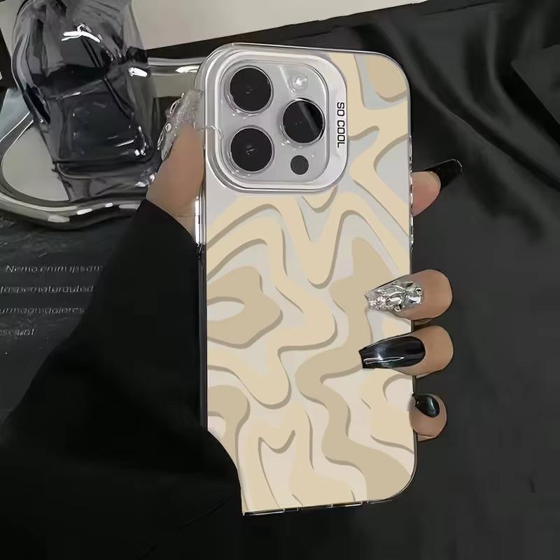 Wave Pattern IPhone 17 Pro Phone Case 16/15/14/13 Laser Case 12 Apple 11Xs Max