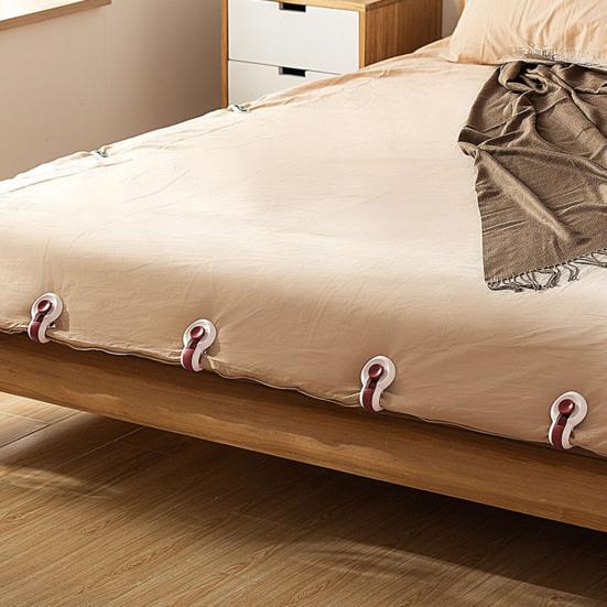 6Pcs Padded Comforter Clips Safe Locking Mini Size Simple Installation Duvet Clips Comforter Fasteners Set
