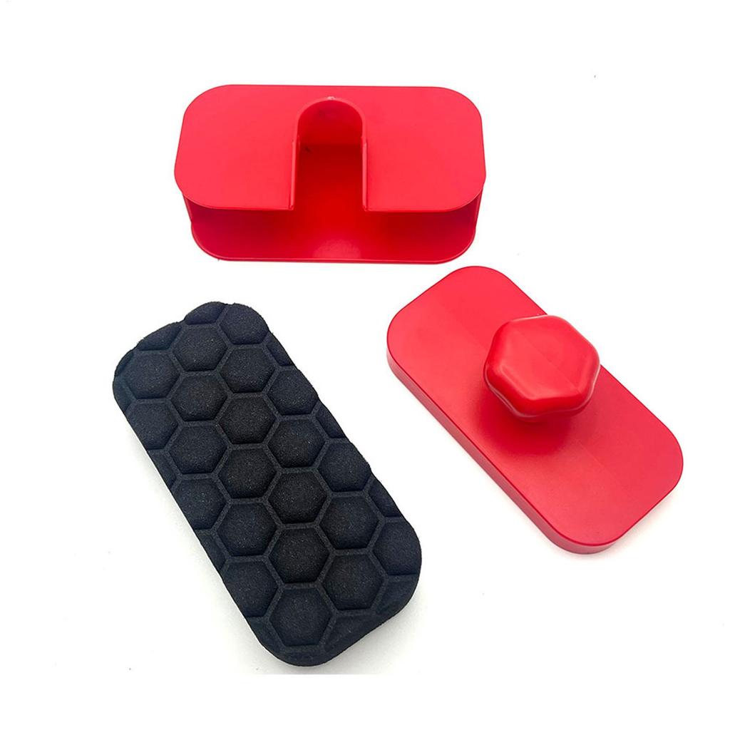 Reusable Car Tire Polish Sponge Brush with Lid, Tire Shine Applicator for Wheel Trim Interior Detailing, Car Truck SUV Cleaning