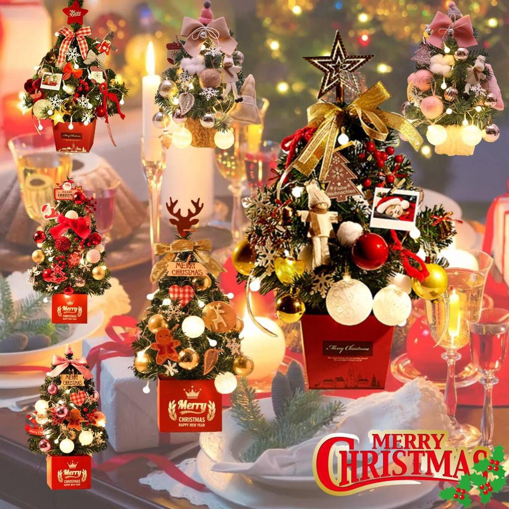 Hochwertige tragbare Mini-Weihnachtsbaumornamente zur Heimdekoration