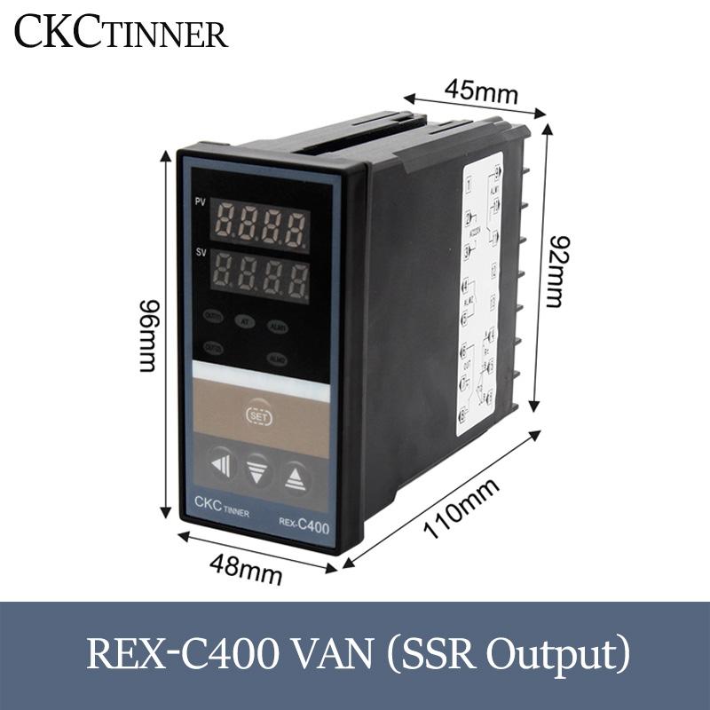 PID RKC Digital intelligent Industrial temperature controller 220V RELAY REX-C100-C400-C700-C900 Thermostat SSR Relay output