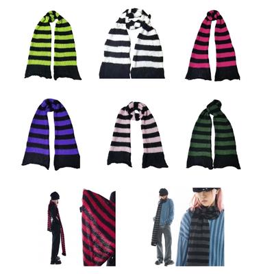 Weicher Dicker Strick Langer Schal Damen Mädchen Halswärmer Gothic Halswickel Warmer Schal H9ED