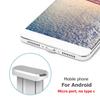 2PCS/Set Charging Port + Earphone Port Dust Plug Replacement for Android Mobile Phone 3.5mm Headset Stopper
