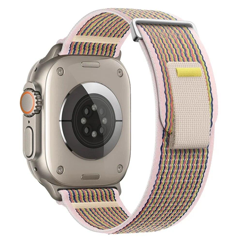 Trail Loop Band for Apple Watch Ultra 2 49MM Strap 44mm 40mm 41mm 42mm Correa Bracelet for IWatch Series 9 8 7 6 5 Se 45mm Strap