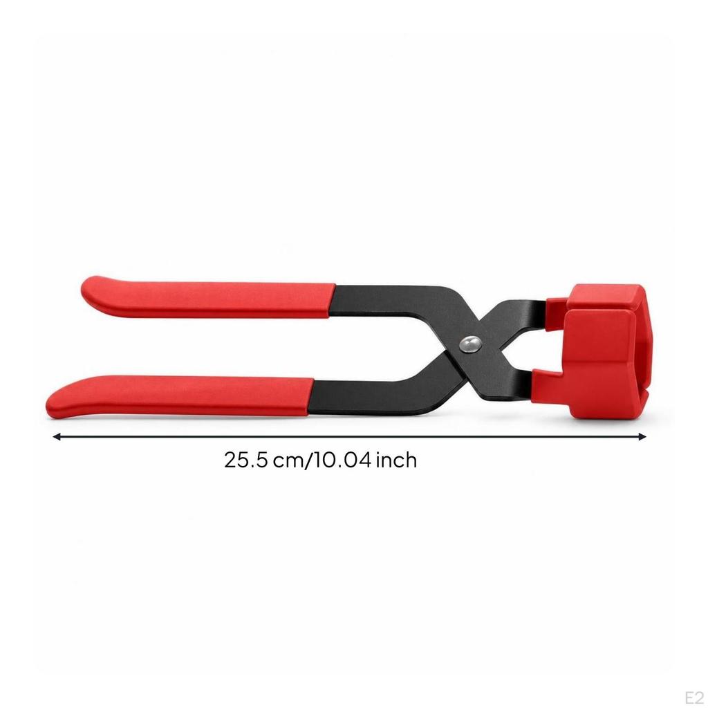 Wheel Nut Cap Plier Scratch Puller Firm Hold Pliers with Rubber Jaw for Vehicle