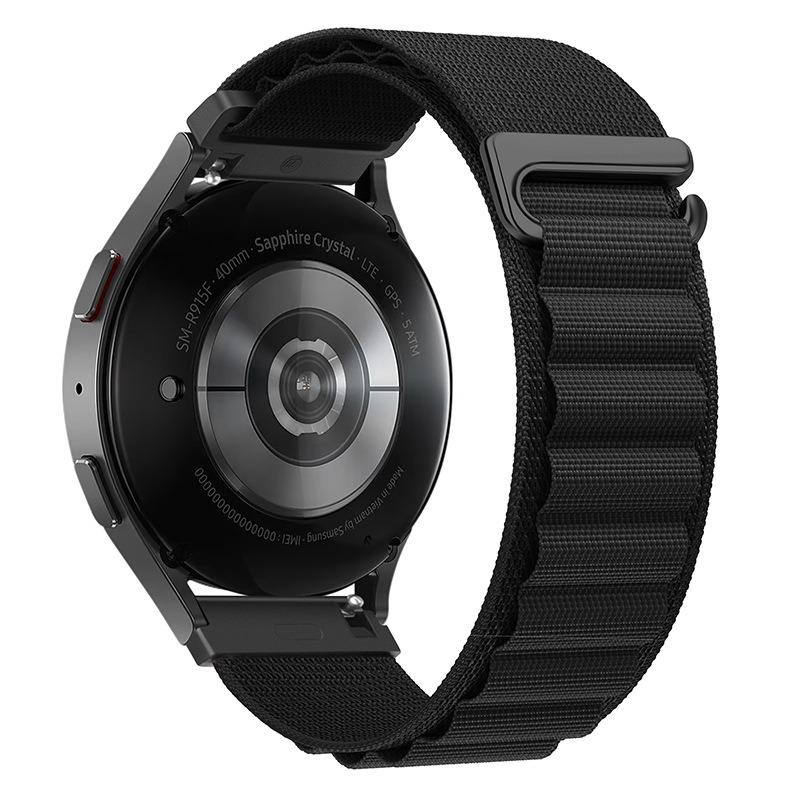 20mm 22mm Nylon Alpine Loop Strap For Samsung Watch 7 6 5 4/Huawei Watch 5/4/3/GT5-4-3 Pro Wristband Amazfit Active 2/Bip 6 Band