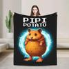 Tung Tung Tung Sahur Abyssal Rot Flannel Blanket  Funny Autumn Warm Throw for Kids Sofa Bed Cover Home Decor Bedspread