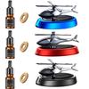 Car Air Freshener Solar Helicopter Propeller Rotating Perfume Diffuser Deodorant Car Fragrance Decor Auto Interior Accessories