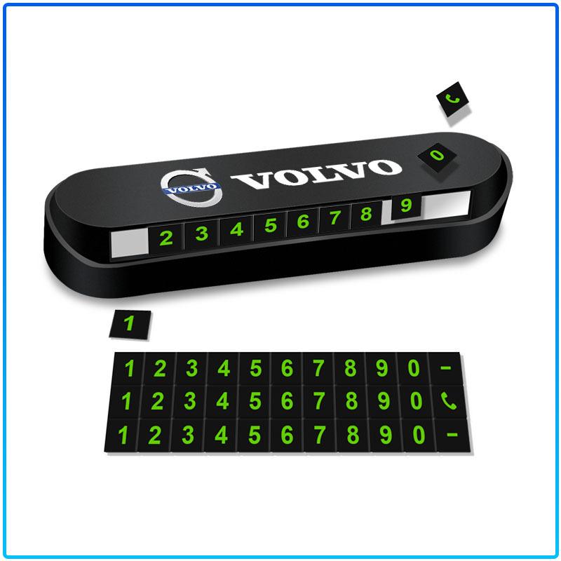New Car Temporary Parking Card Plate Badge Car Styling For Volvo 240 C70 S40 S50 S60 S70 S80 S90 V40 V50 V60 V90 XC40 XC60 XC90 Vnl Truck