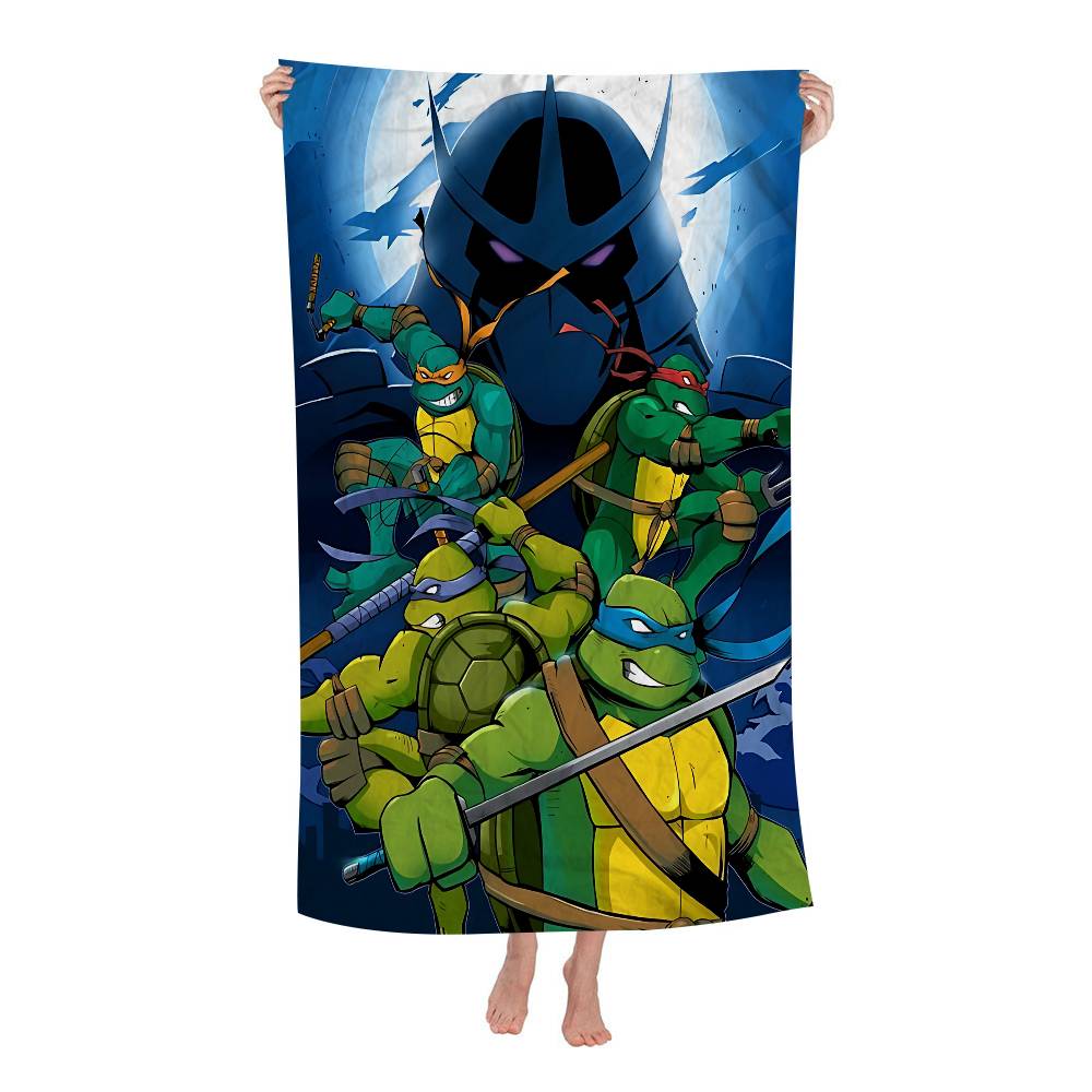 Anime Poster N-Ninja Cool T-Turtles Cartoon Beach Towel Cute Kawaii Room Decor Bath Girls Hand Towels For Bathroom Shower