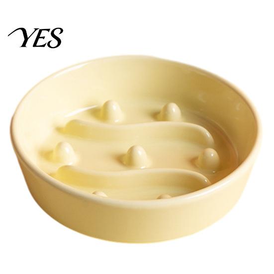 Slow Feeder Bowl for Puppies Pet Bowl, Ceramic Anti-vomiting Dog Non-Slip Anti-choke Food Reduces Choking Dogs Cats Scratch-resistant