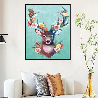 Pittura Diamante 5D Fai da Te Simpatico Cartone Animato Cervo Set Punto Croce Ricamo Diamante Completo Mosaico Arte Immagine di Strass Decorazione Regalo