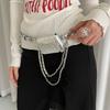 Silver Women Waist Bag Korean Style Women Belt Bag Portable Belt Waist Bag  Outdoor