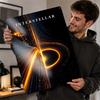 Interstellar Movie D Texture Metal Poster Customized Wall Art Tin Sign Gift for Mancave Luxury Decoration Home Decor Items Room