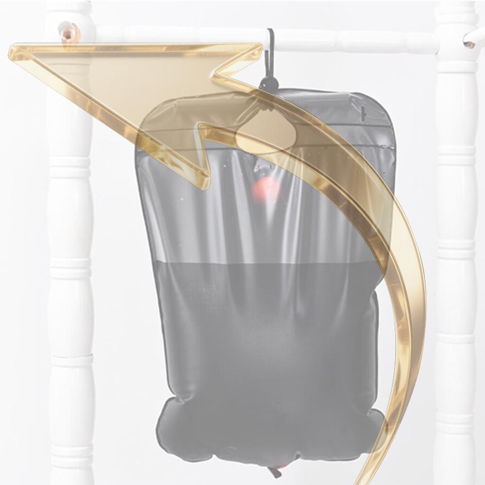 

20 л Кемпінговий душовий мішок Портативний сонячний душовий мішок Зовнішній душовий мішок зі шлангом Сонячний мішок для купання ПВХ Кемпінгове приладдя China Mainland