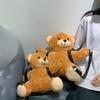 Mochila de Urso de Pelúcia Fofa Novo Estilo 2023 Bolsa de Ombro para Meninas Material Macio