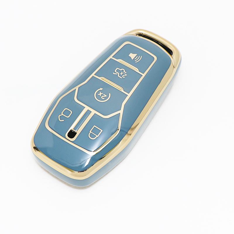 Fashion Tpu Auto Keychain Protection Car Key Case Cover Accessories For Ford Mustang Fusion Explorer Ka Focus S-Max Fiesta