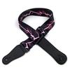Ethnic Style Polyester Guitar Strap - Folk Classical Design, Widened Shoulder for Electric and Bass Guitars.