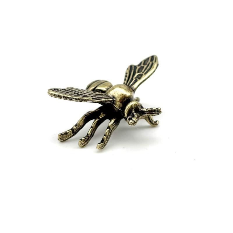 1/10pcs Small Bee Antique Figurine Vintage Insect Sculpture Home Office Desktop Decoration Crafts Creative Statue Ornaments