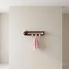 Wall Wall Towel Hooks Waterproof Kitchen Storage Hooks Multifunctional Rotating Sliding Hooks  Door