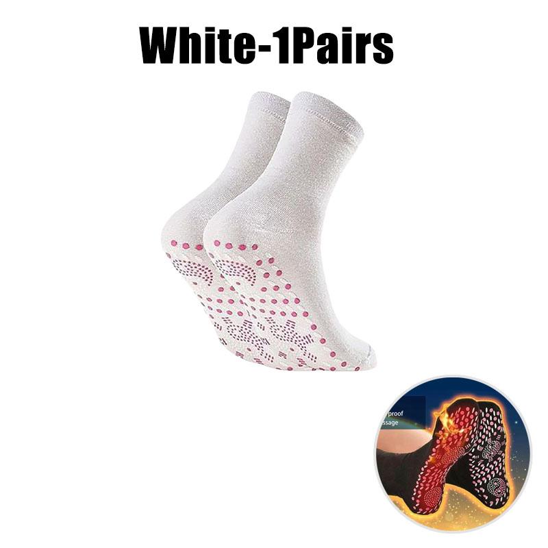 

Thermal Acupressure Socks for Foot Massage Therapy Slimming Shaping and Winter Warmth with Self-Heating Design