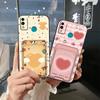 Cute TPU Phone Case For Huawei Honor 9X Lite Graffiti Full Wrap Card Sleeve Back Cover Cover Card Slot Dirt-resistant