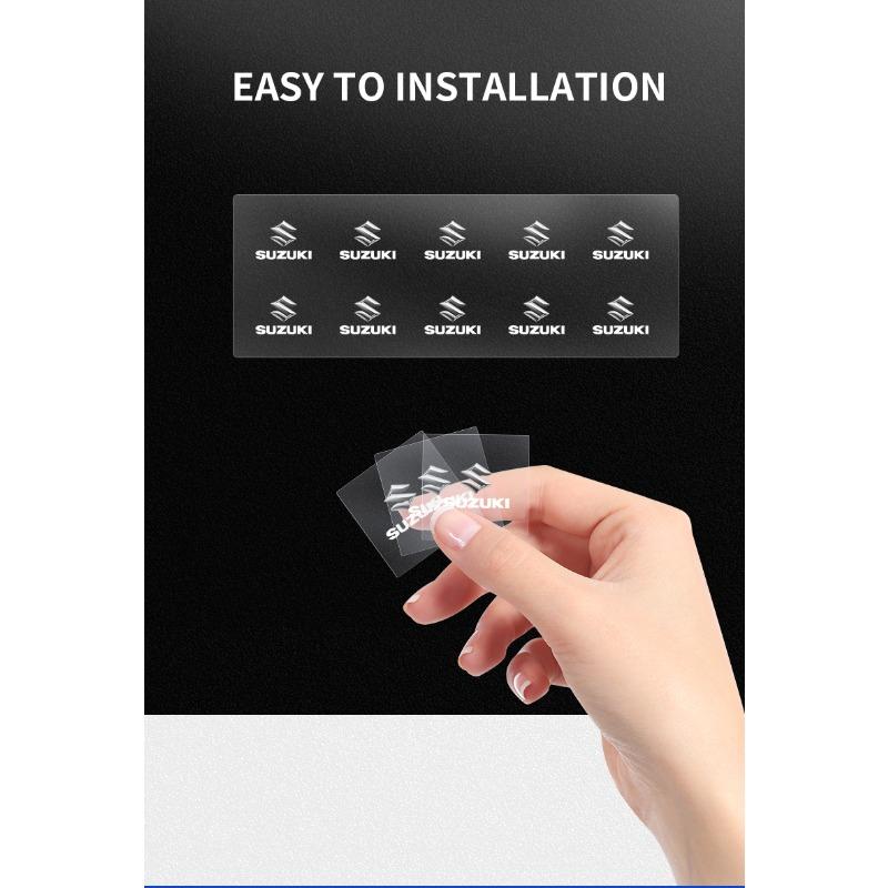 New Car Interior Sticker Central Control Decals Emblem Badge for Suzuki DZire IGNIS Grand Swift Jimny Vitara Baleno SX4 GW250 Splash Swace