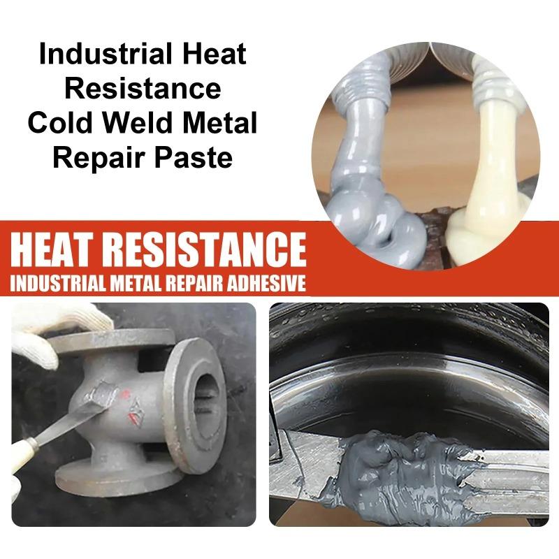 Metal Repair Epoxy Glue, Cold Weld Steel Putty, Heat Resistant Sealant, Casting Defect Filler, Heavy Duty Metal Adhesive