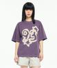 1993STUDIO 93 Spray Pigment Crop Fit T-Shirt_Purple