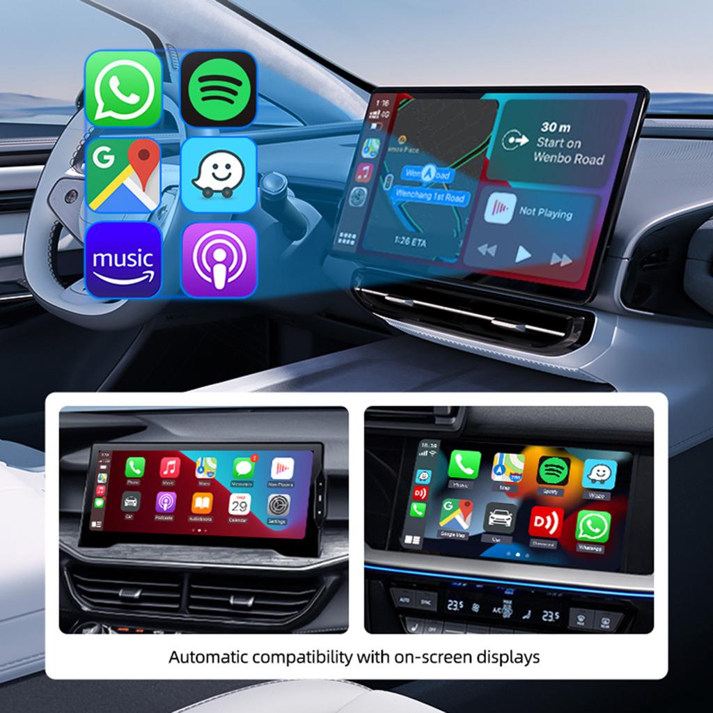 Mini SE Wireless Carplay Adapter USB-A/Tpye-C Plug Wired to Wireless Carplay Auto Smart Box