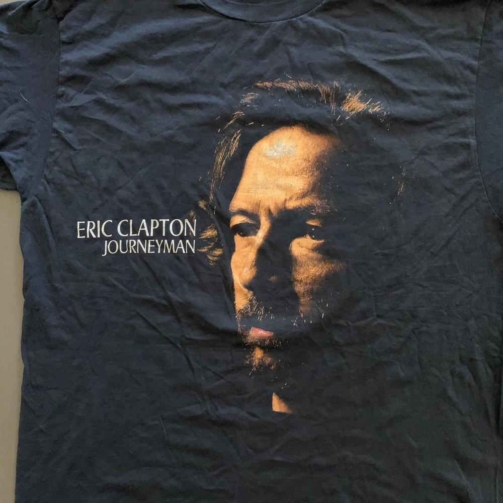 Футболка с коротким рукавом Journeyman Eric Clapton Черная Для фанатов S-234XL Унисекс XXXXL