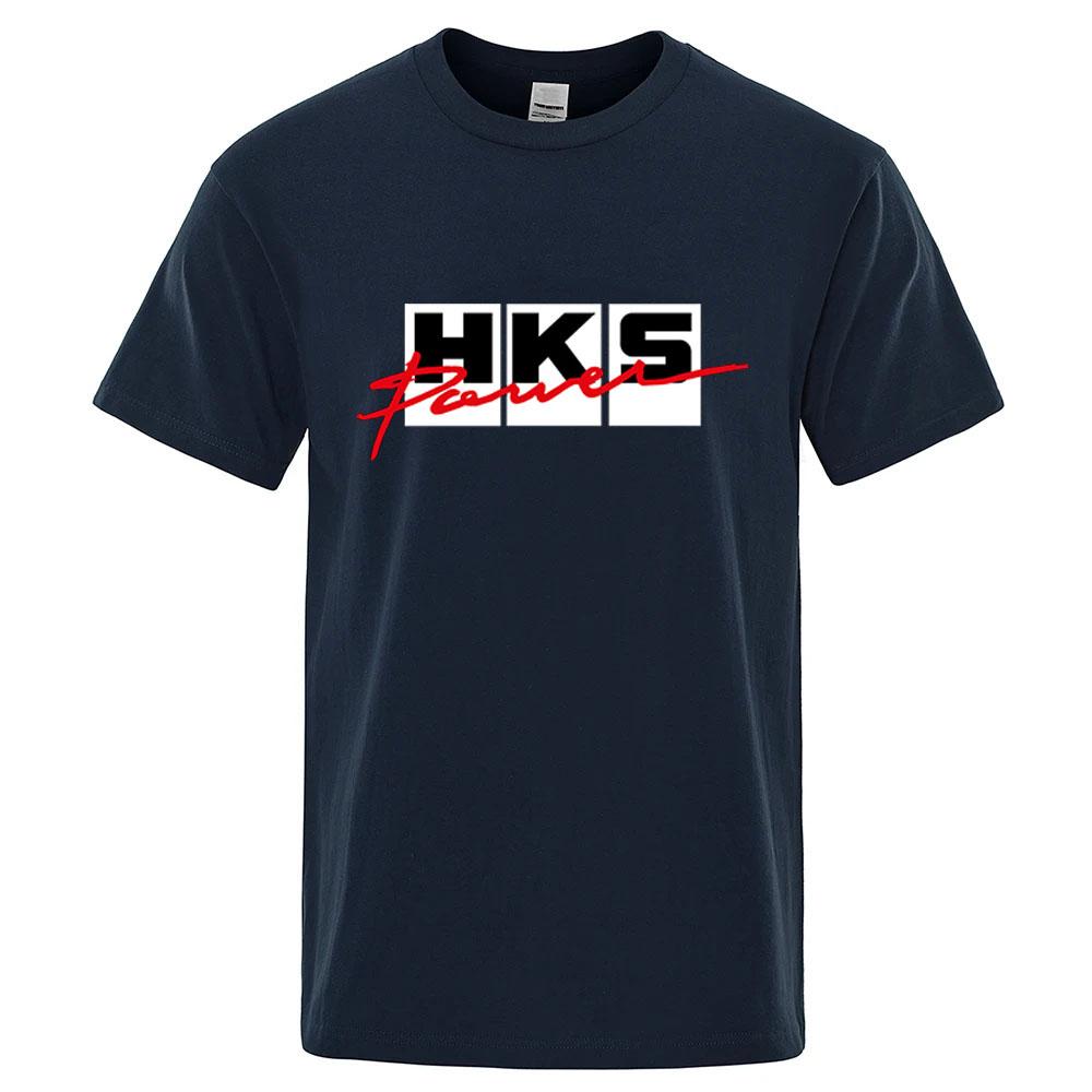 2026 Sommer Neu HKS Power und Sport Druck Unisex Neu Beliebt Normales kurzärmeliges Shirt Radfahren Laufen Sport T-Shirt