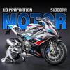 New 1/9 BWM S1000RR Large Size Simulation Alloy Motorcycle Model Shock Absorbers Carrying Lighting Collection Toy Car Kid Gift