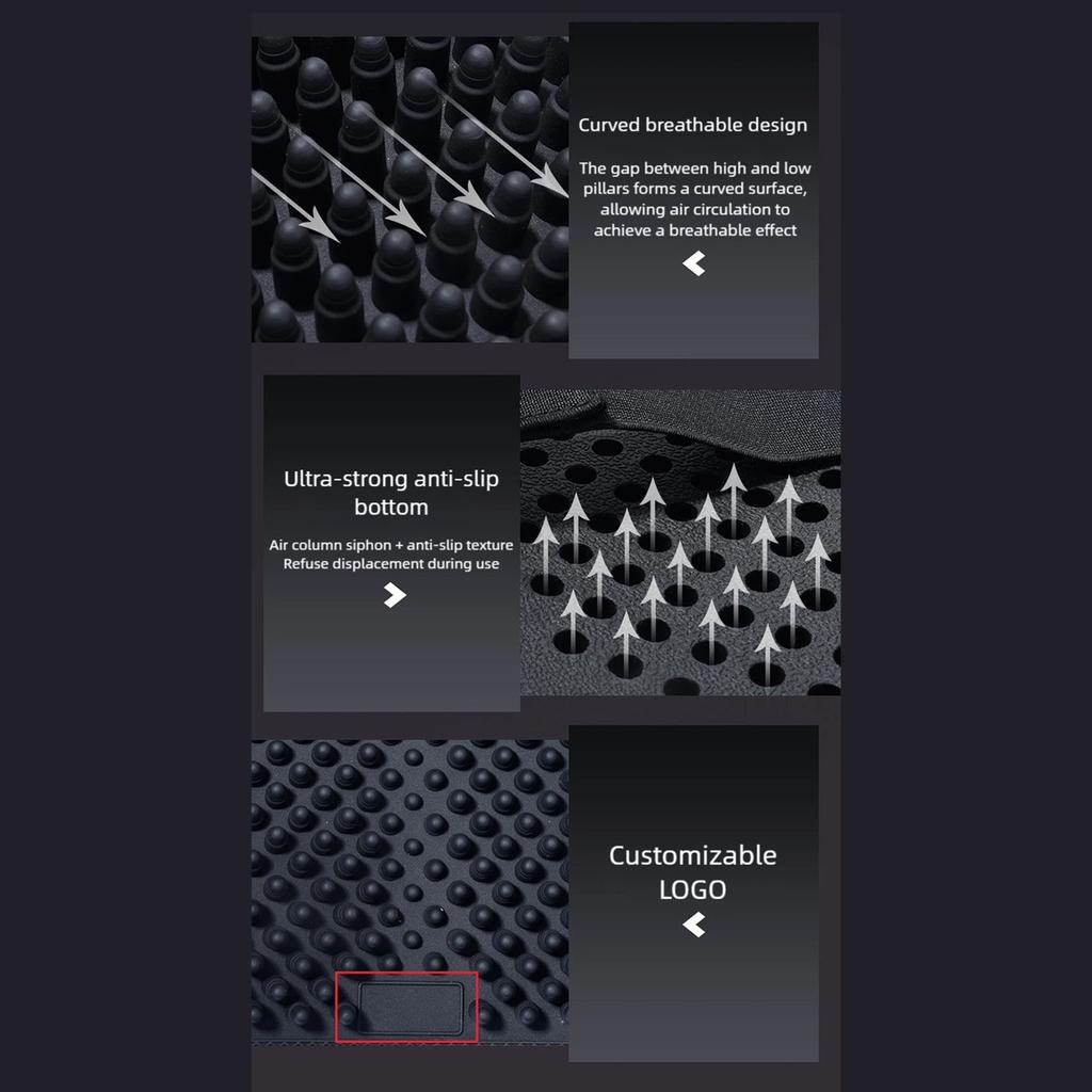 Shock Absorbing Silicone Motorcycle Seat Cover Waterproof Breathable Designs Seat Protector Suitable for Long Rides