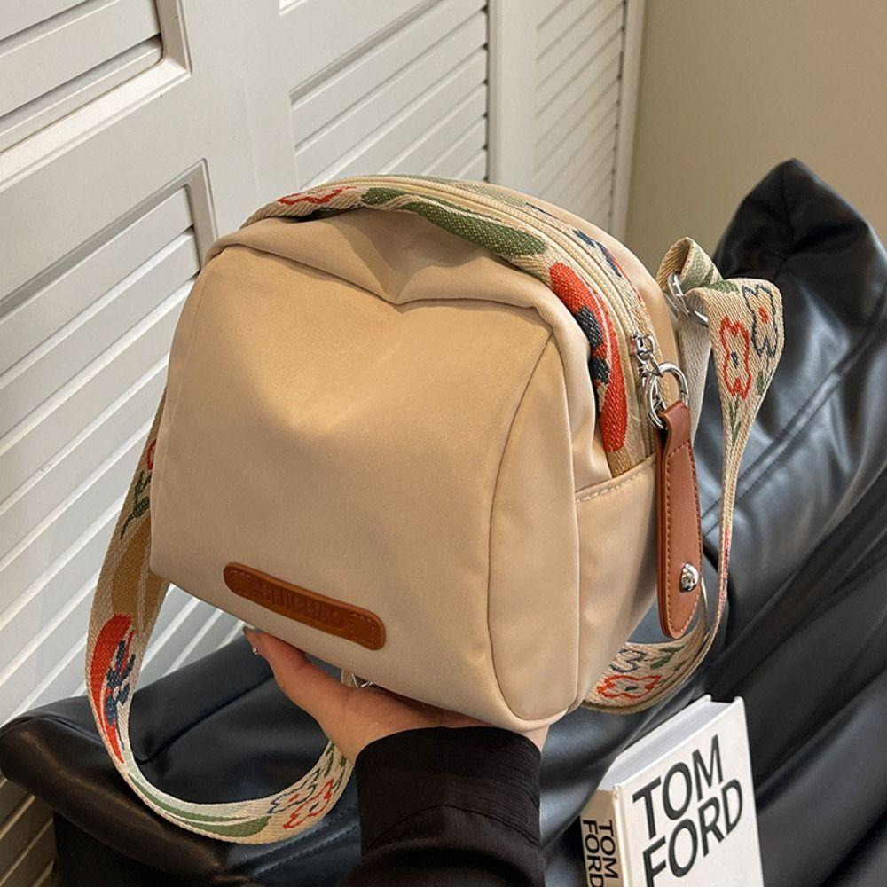 

Wide Shoulder Strap Shell Bag Large Capacity Handbag Purse Simple Women s Crossbody Bag Camping чорний
