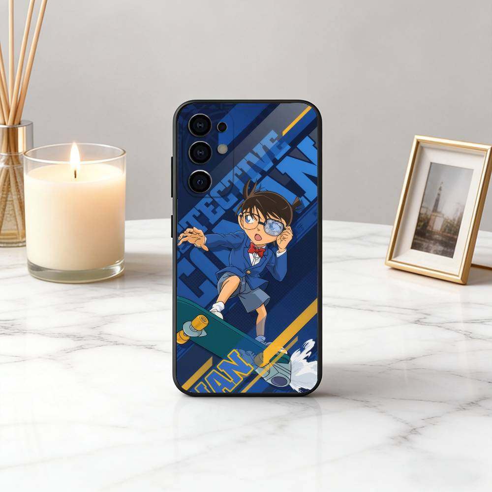 Famous D-Detective Boy C-Conan-es Phone Case For Samsung S25,S24,S21,S22,S23,S30,Ultra,S20,Plus,Fe,Soft Silicone Black Cover
