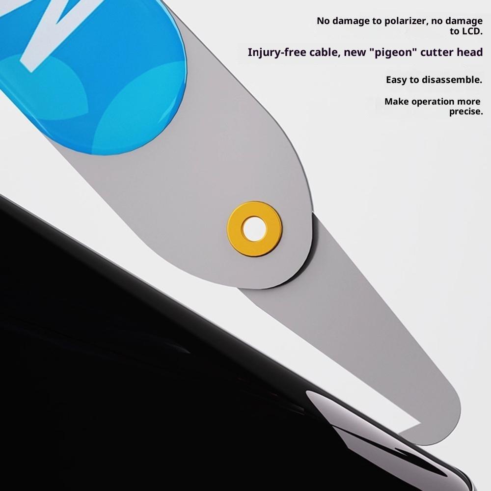 MAANT M086AB 2 Stück gebogenes Bildschirm-Demontagemesser für die Telefonreparatur, Bildschirmrahmen-Halterung