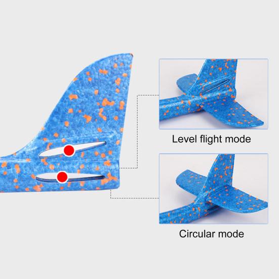 Large Foam Glider with Loop Roll Capability Hand Throw Airplane Toy for Kids Outdoor Flying Toy for Boys Girls Crash-Resistant Outdoor Toy for