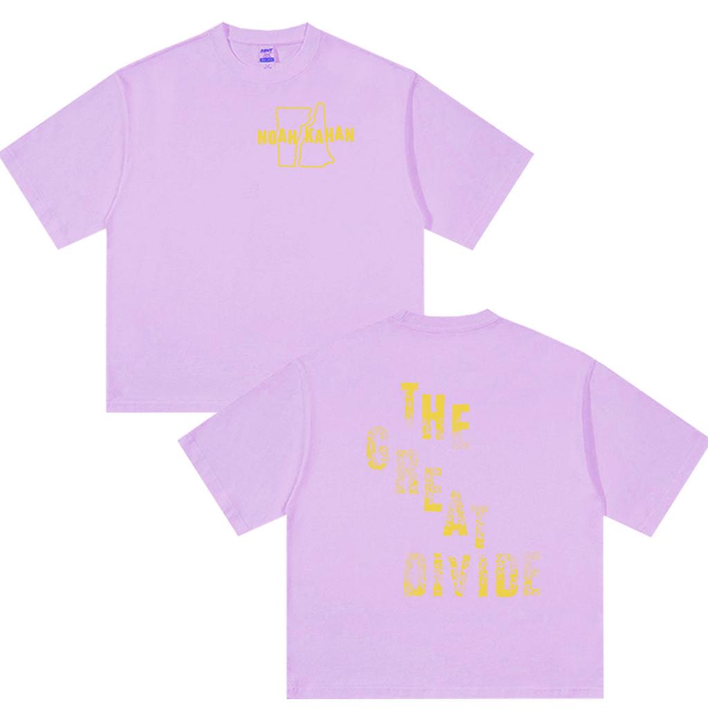 Vintage Noah Kahan The Great Divide Tour 2026 T-Shirt Unisex Hip Hop Mode Kurzarm T-Shirts 100% Baumwolle T-Shirt Streetwear