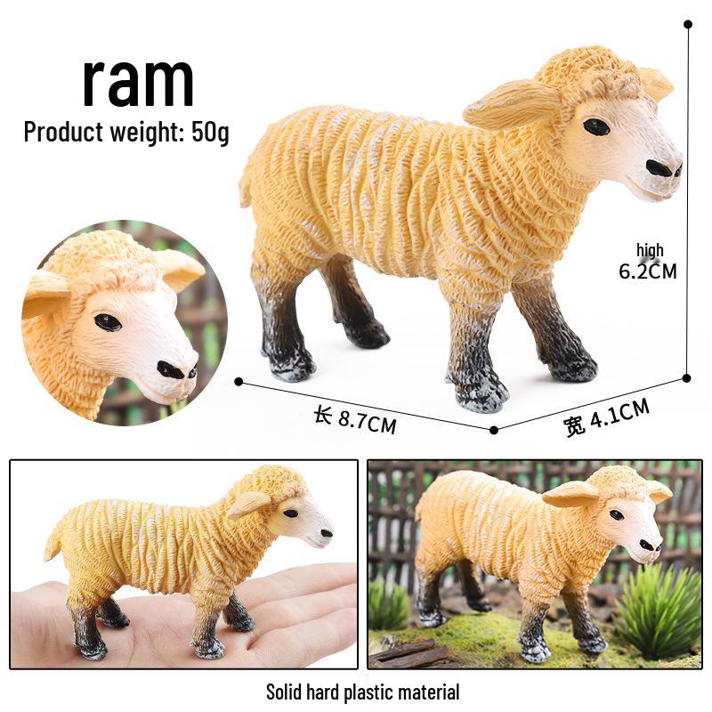 Wild Safari Animal Figurines: Giraffe, Elephant, Rhinoceros, Brown Bear, Tiger, Lion, Leopard, Hippopotamus - Solid Cognitive Toys