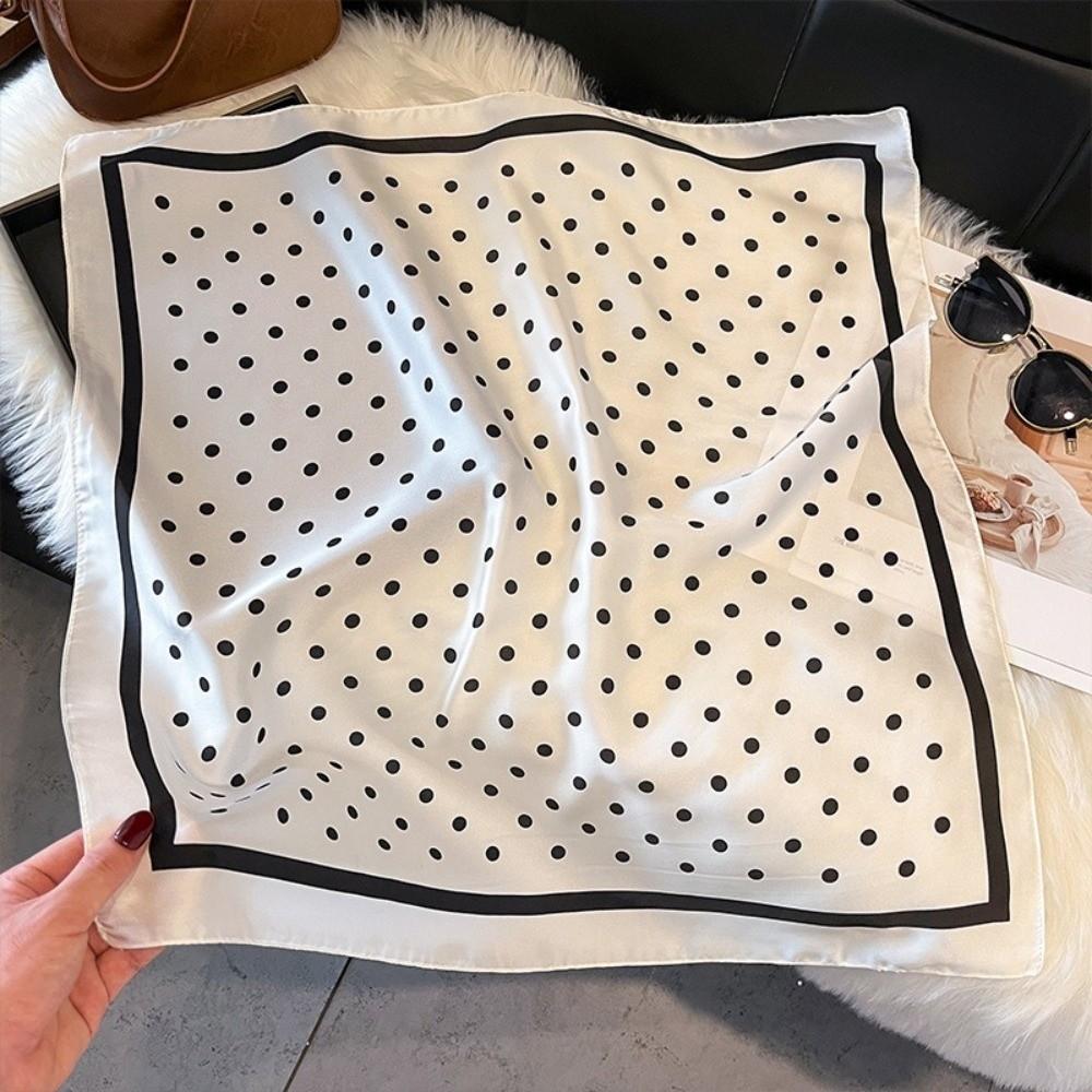 70x70cm Square Scarf Simulated Silk Headscarf Elegant Neck Scarf for Women