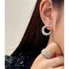 Leopard Spotted Earrings Women Can Wear, Adding Rivet Elements Fashionable and Exquisite High-end Customized Electroplating 18k Gold