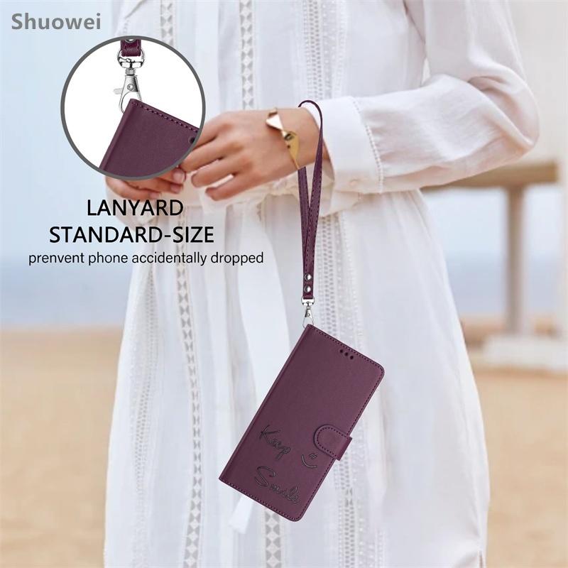 For Huawei P20 P30 P40 P50 Lite Pro 4G Case Flip Leather Wallet Cover Card Slot Stand Wrist Strap