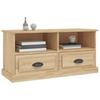 TV Cabinet in Sonoma Oak Finish 93 x 35.5 x 45 cm Particleboard