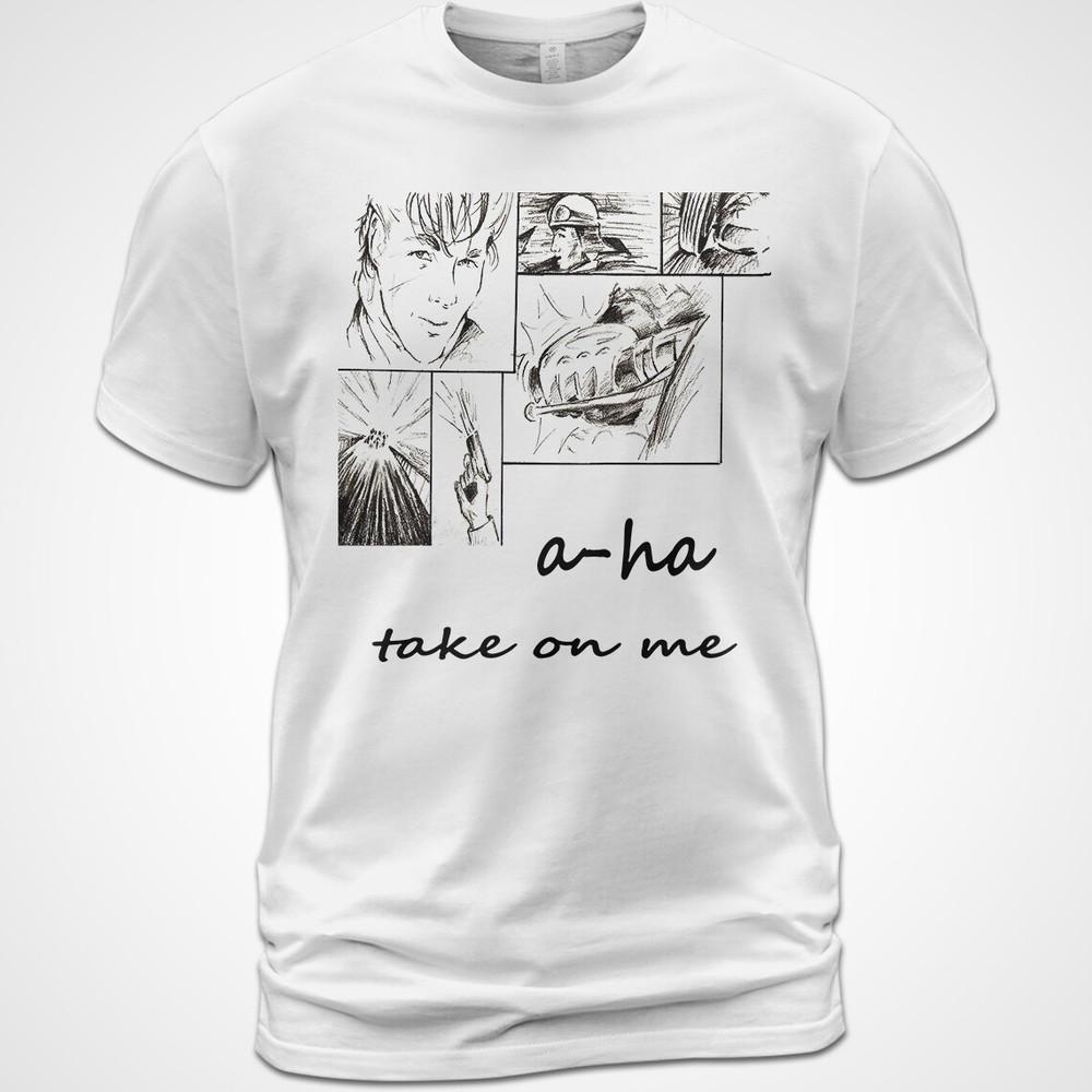 Cotton T-shirt Take On Me A-Ha Furuholmen Morten Harket Waaktaar-Savoy Unisex T-Shirt S