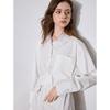 Chuyu Designer Striped Polo Collar Shirt Dress