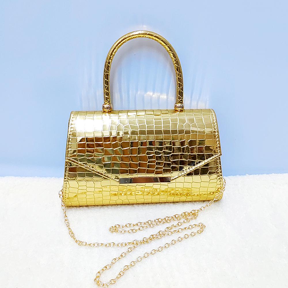 Trendy Crocodile-Pattern Leather Handbag - Versatile Shoulder, Evening & Crossbody Bag