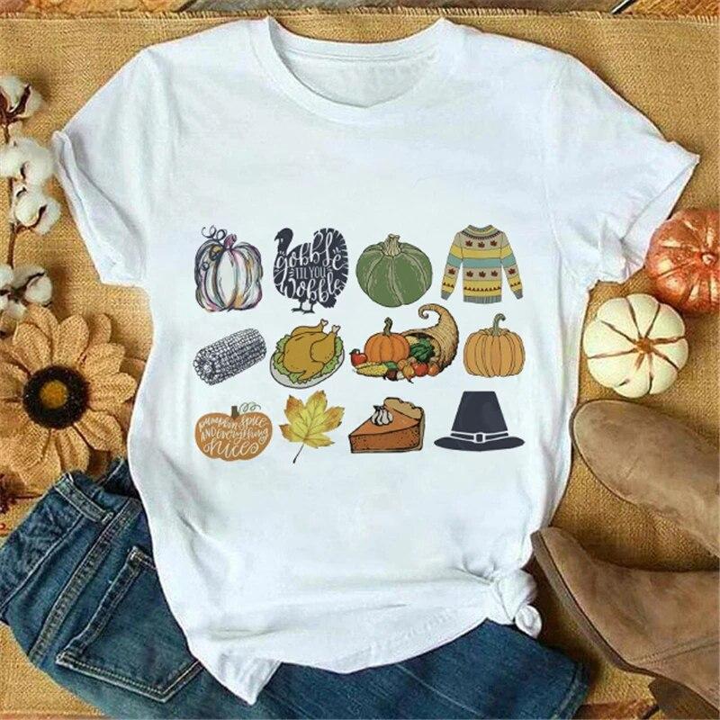 Weißes Sommer Damen T-Shirt Play Trick Art Druckdesign Übergroß Kurzarm Komfort Damen T-Shirt Y2K Grafik ALLERHEILIGENTAG