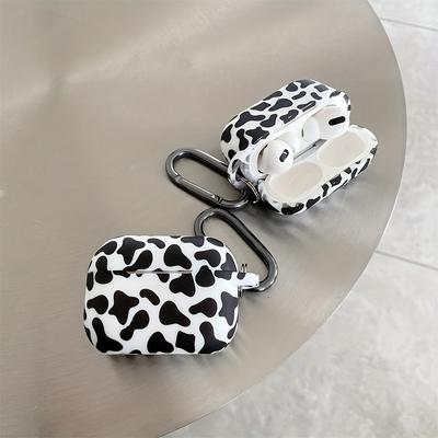 Nový nepravidelný kravský vzor pro Apple Airpods Pro 2 BT Bezdrátová sluchátka Silikonové pouzdro pro Airpods 1 2 3 Silikonové pouzdro s klíčenkou